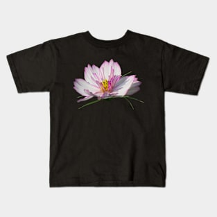 unique pink flower, blooms, flowers, petal Kids T-Shirt